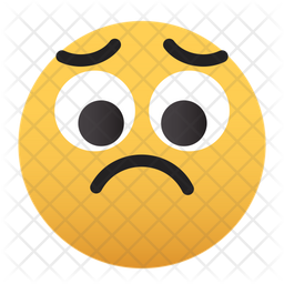 Emoji-sad-sadness-big-eyes Emoji Icon - Download in Flat Style