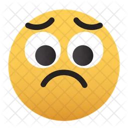 Emoji-sad-sadness-big-eyes Emoji Icon