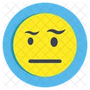 Emoji Sin Expresion Emoticon Etiqueta Emocional Icono