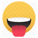 Emoji-sonrisa-lengua-fuera  Icono