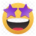 Emoji-stars-eyes-happy  Icon