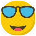 Emoji Cool Emoji De Lunettes De Soleil Emoticone Icône