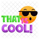 Emoji Cool Autocollant Emot Cool Emotag Icône