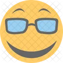 Cool Lunettes De Soleil Heureux Icône