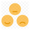 Emoji Three Faces Emoji Face Icon