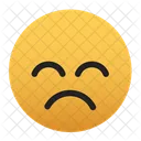 Emoji-triste-de-olhos-fechados  Ícone