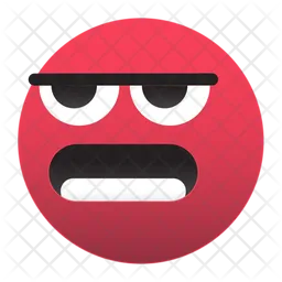 Emoji-verrückt-rot Emoji Symbol