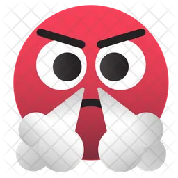 Emoji-verrückt-rot-dampfend Emoji Symbol