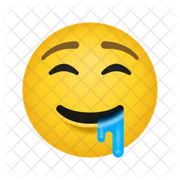 Emoji visage baveux Emoji Icône