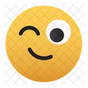 Emoji-wink-happy  Icon