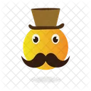 Emoji With Top Hat Fan Cooler Icon