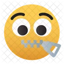 Emoji-zip-lips  Icon