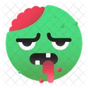 Emoji-Zombie-Gehirne-Sabber  Symbol