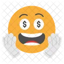 Emojis Dollar Eyes Emoji Greedy Icon