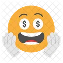 Emojis Dollar Eyes Emoji Greedy Icon