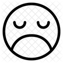 Emot Sad Sorrow Icon