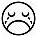 Emot Sad Sorrow Icon