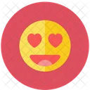 Emoticono De Amor Streamline Kameleon Icon