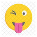 Emoticon Winking Smiley Icon