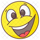 Emoji Alegre Expresion Alegre Etiqueta Emocional Icono