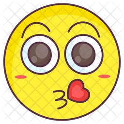 Emoticon de beso de amor Emoji Icono