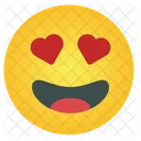 Emoticon de amor  Icono