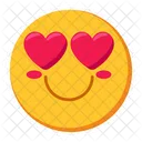 Emoticon de amor  Icono