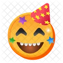 Emoticon de festa  Ícone