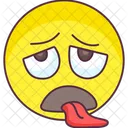Emoji Exausto Expressao Exausta Emotag Ícone