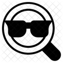 Emoticon de gafas  Icono