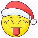 Emoji Golpeado Por Santa Expresion De Santa Etiqueta Emocional Icono