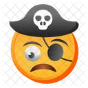 Emoticon pirata  Ícone