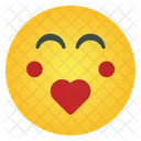 Emoticon de super amor  Ícone