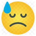 Emoticon triste  Icono