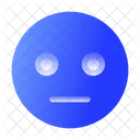 Emoticon Neutral Caras Caras Tristes Icono