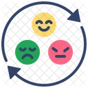 Emotion Intelligence Change Bipolar Control Moody Icon