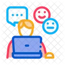 Emotional Chat Communication Icon