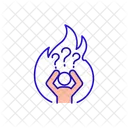 Emotionales Burnout  Symbol