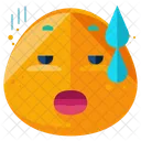 Emotionally Tired Emoji Icon