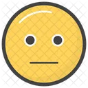 Emotionless Emoji  Icon