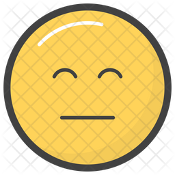 Emotionless Emoji Emoji Icon - Download in Colored Outline Style