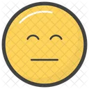 Emotionless Emoji  Icon