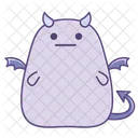Emotionless Expressionless Sticker Icon