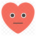 Emotionless Heart  Icon