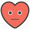 Emotionless Heart  Icon