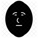 Emotionless Lemon Face  Icon