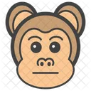 Emotionless Monkey Monkey Face Emoji Icon