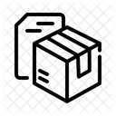 Embalaje De Archivos Paquete Carton Icono