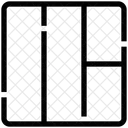 Layout Grade Secoes Ícone