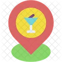 Localisation Carte Nourriture Et Restaurant Icon